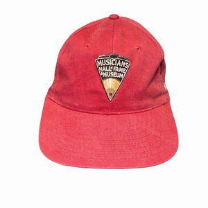 Musicians Hall Of Fame Nashville Embroidered Ball Cap Hat Hook Loop Closure OS